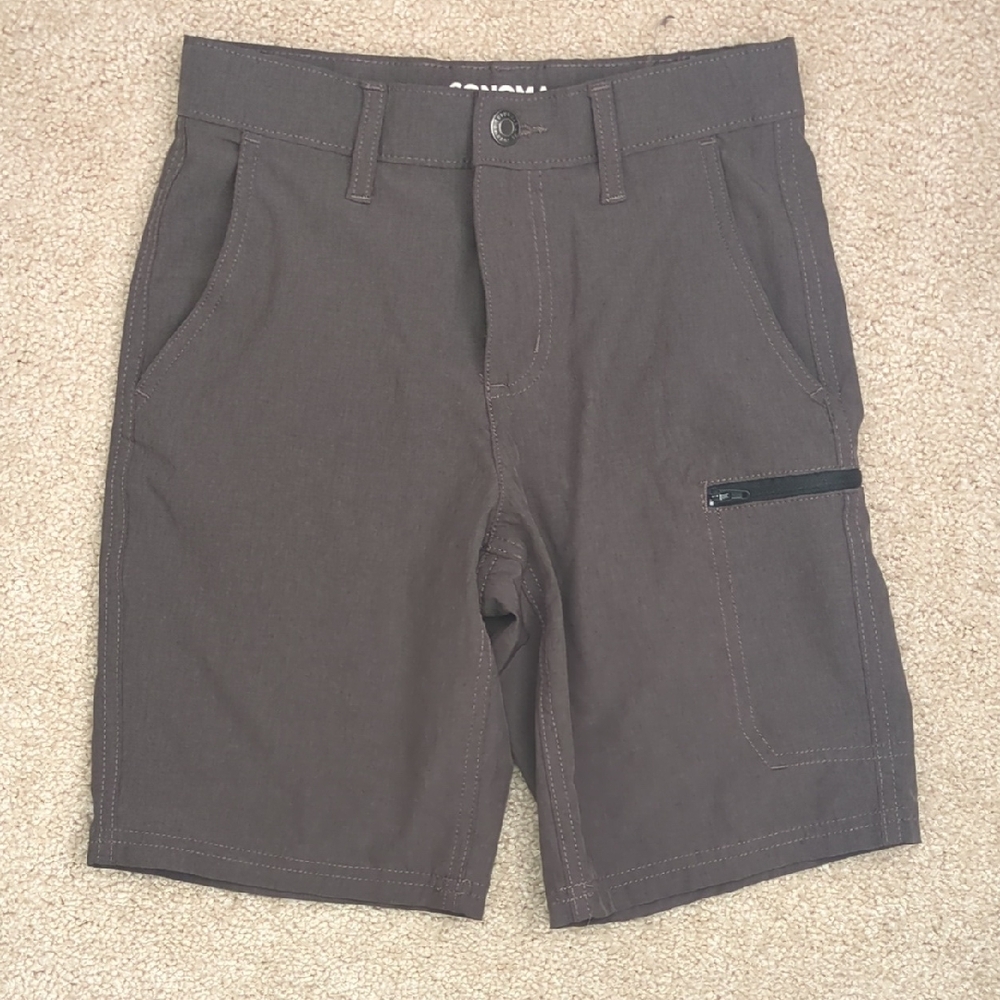 Sonoma Brown Boys' Flat-Front Utility Shorts